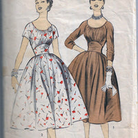 Advance 6915 Rockabilly Dress Empire Waist Vintage Sewing Pattern