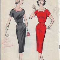 advance 8642 ladies dress vintage pattern 1950s