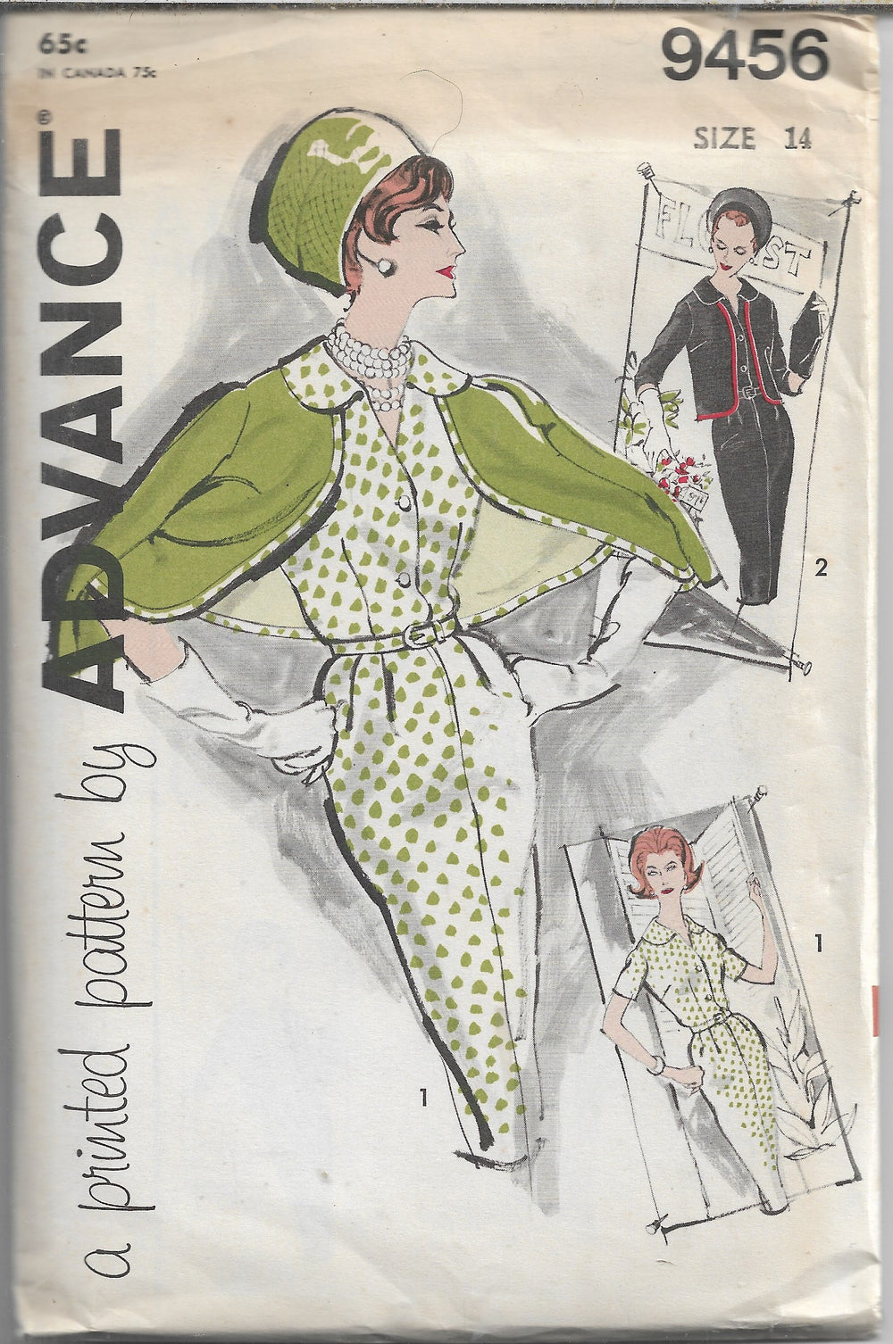 advance 9456 jacket dress vintage pattern