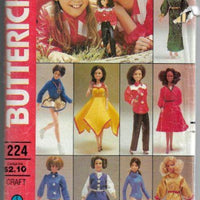 Butterick 224 Barbie Doll Clothing Vintage Sewing Craft Pattern Marie Osmond - VintageStitching - Vintage Sewing Patterns
