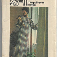 Butterick 3916 Vintage Sewing Pattern 1970s Ladies Caftan Dress - VintageStitching - Vintage Sewing Patterns