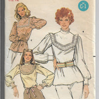 Butterick 5570 Ladies Blouse Vintage Sewing Pattern 1970s - VintageStitching - Vintage Sewing Patterns