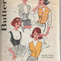Butterick 9474 Weskit Vest Vintage Sewing Pattern 1950s - VintageStitching - Vintage Sewing Patterns