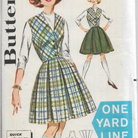 Butterick Teen Knee Knocker Skirt Weskit Vintage Sewing Pattern 1960's - VintageStitching - Vintage Sewing Patterns