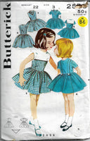 
              butterick 2553 girls basic dress vintage 1960s pattern
            