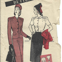 butterick 3247 vintage pattern 1940s