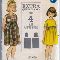 butterick 3481 girls dress vintage 60s pattern