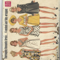 Butterick 4875 wrap dress vintage pattern