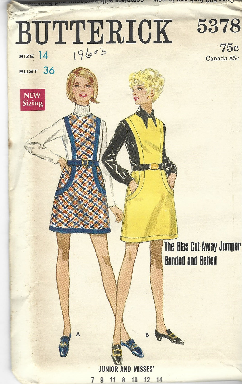 butterick 5378 jumper dress pattern