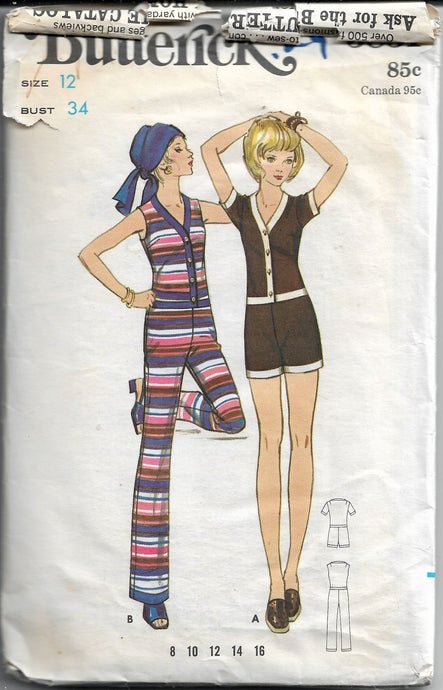 butterick 5831 jumpsuit vintage pattern