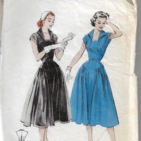 butterick 6538 vintage dress pattern 1950s