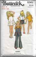 
              vintage 1970s sewing pattern butterick 6562 jumpsuit
            