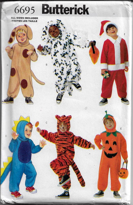 costume pattern childrens butterick 6695