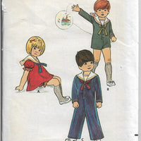 Butterick 6494 Toddler Boy Girl Dress Sailor Jumpsuit Vintage 1960's Sewing Pattern - VintageStitching - Vintage Sewing Patterns