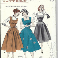 butterick 7050 jumper dress vintage pattern