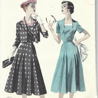 Butterick 7794 dress bolero jacket vintage pattern