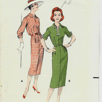 butterick 8514  sheath dress vintage pattern