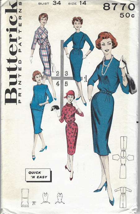 Butterick 2306 Vintage Sewing Pattern 1960s Mens Pajamas Robe