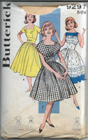
              butterick 9297 dress vintage pattern 1960s
            