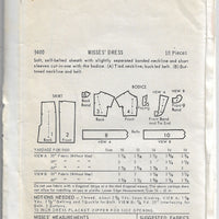 Butterick 9400 Ladies Wiggle Sheath Dress Vintage Sewing Pattern 1960s Rare