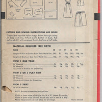 Hollywood 1778 Vintage 1940s Sewing Pattern Rare Playsuit Shorts Skirt Bra - VintageStitching - Vintage Sewing Patterns