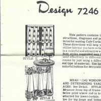 mail order 7246 curtains vintage pattern