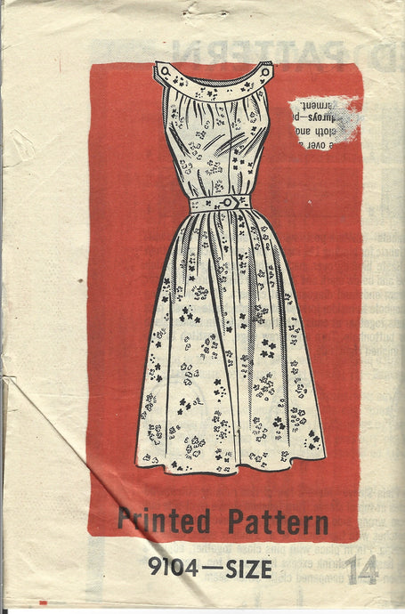 Mail order 9104 dress vintage pattern