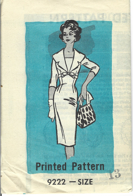 mail order 9222 vintage pattern dress