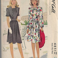 mccall 4851 vintage dress pattern