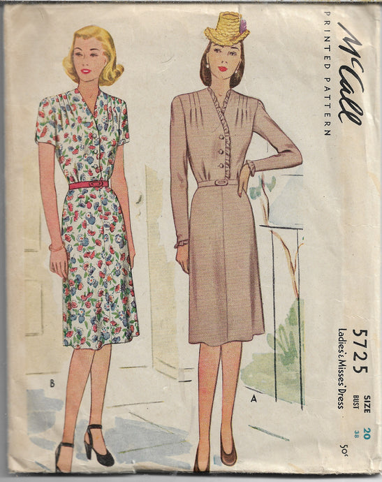 mccall 5725 rare vintage pattern
