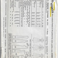 McCalls 3751 Ladies Dress Button Bib Front Vintage Sewing Pattern 1950s Rare