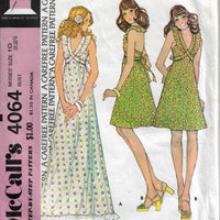 McCalls 4064 Ladies Summer Dress Vintage Sewing Pattern 1970s - VintageStitching - Vintage Sewing Patterns