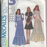 mccalls 4381 dress gown vintage pattern