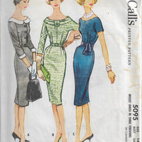 mccalls 5095 sheath dress vintage pattern
