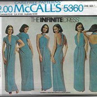 mccalls 5360 dress vintage pattern 1960s