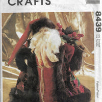 McCall's Crafts 8439 Father Christmas Doll Sewing Pattern - VintageStitching - Vintage Sewing Patterns