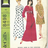 mccalls 8498 robe vintage pattern
