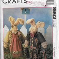 McCall's Crafts 8663 Bunny Rabbit Sewing Pattern Homespun at Heart Designs - VintageStitching - Vintage Sewing Patterns