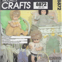 mccalls 8872 doll clothes vintage pattern