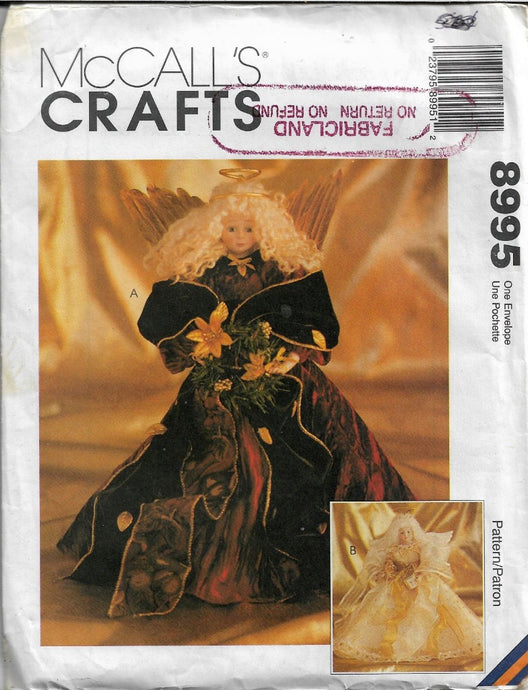 McCall's Crafts 8995 Christmas Angel Sewing Pattern - VintageStitching - Vintage Sewing Patterns