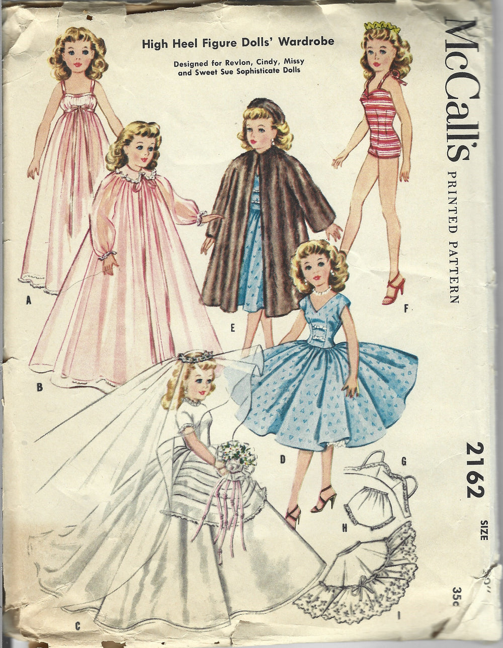 McCalls 2162 doll vintage craft  pattern