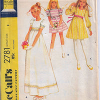 McCalls 2781 Flower Girl Wedding Dress Vintage Sewing Pattern 1970s - VintageStitching - Vintage Sewing Patterns