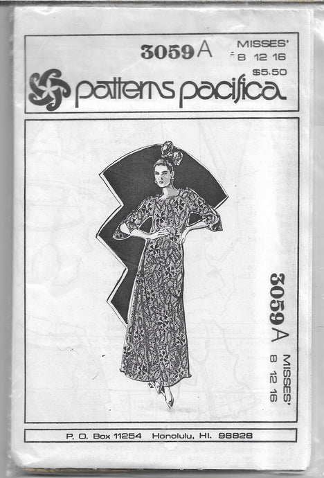 pacifica pattern muumuu dress hawaiian