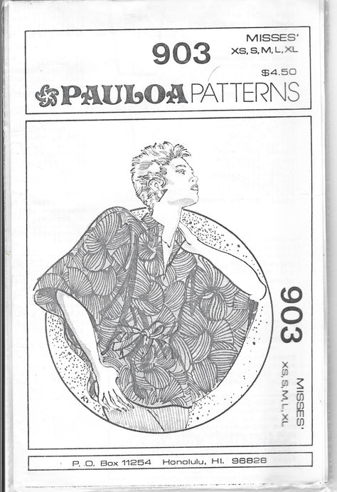hawaiian pauloa pattern 903 poncho