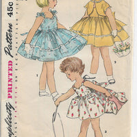 Simplicity 1149 Little Girls Sun Dress Vintage Sewing Pattern 1950s - VintageStitching - Vintage Sewing Patterns