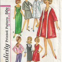 Simplicity 5731 Barbie Doll Vintage Sewing Craft Pattern 1960s - VintageStitching - Vintage Sewing Patterns