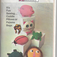 Simplicity 7367 Vintage Craft Sewing Pattern 1960s Animal Pillows - VintageStitching - Vintage Sewing Patterns