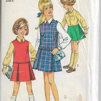 Simplicity 8311 Girls Jumper Dress Vintage Sewing Pattern 1960s - VintageStitching - Vintage Sewing Patterns