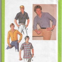 Simplicity 8944 Mens Shirt Vintage Sewing Pattern 1970s - VintageStitching - Vintage Sewing Patterns
