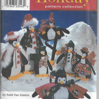 Simplicity 8982 Craft Sewing Pattern Christmas Stuffed Penguins - VintageStitching - Vintage Sewing Patterns